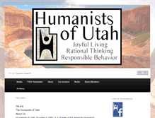 Tablet Screenshot of humanistsofutah.org